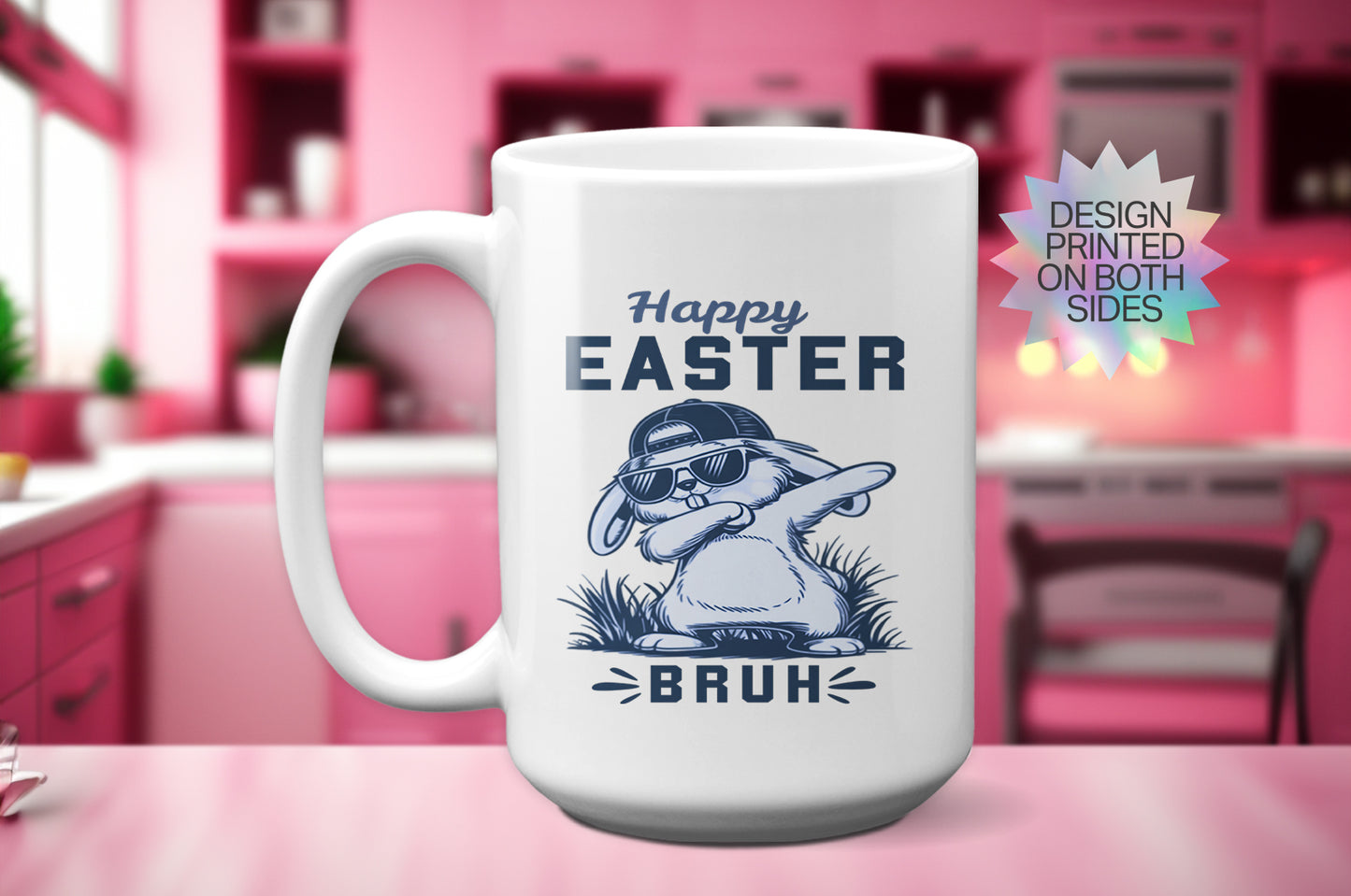 Funny "Happy Easter, Bruh" Coffee Mug