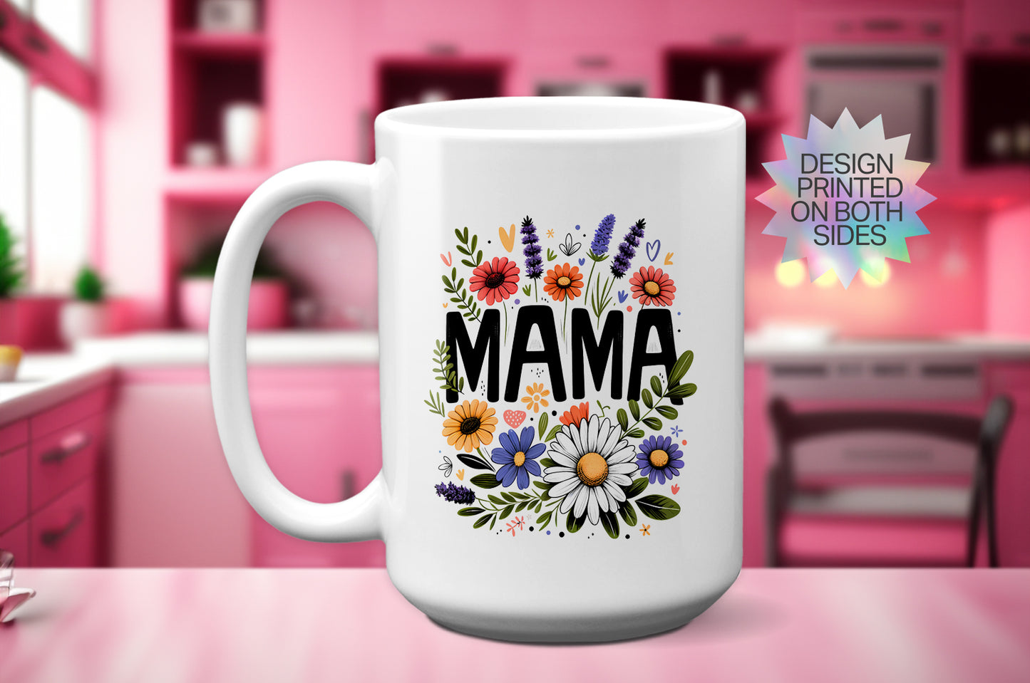 Mother's Day "Mama" Floral Mug