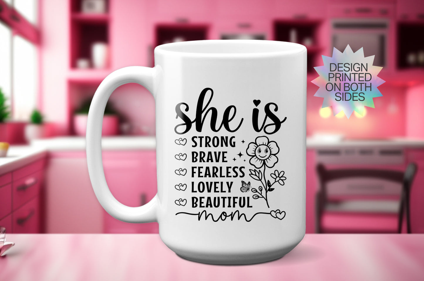 Positive Affirmation "Strong & Fearless" Mug