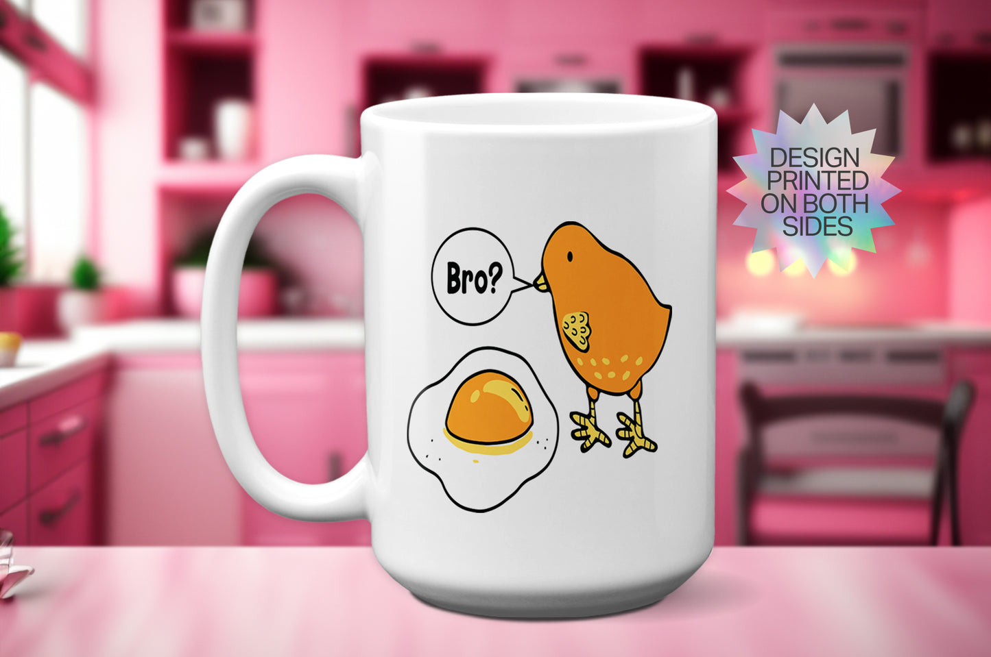 Funny "Cracked Egg" Easter Mug