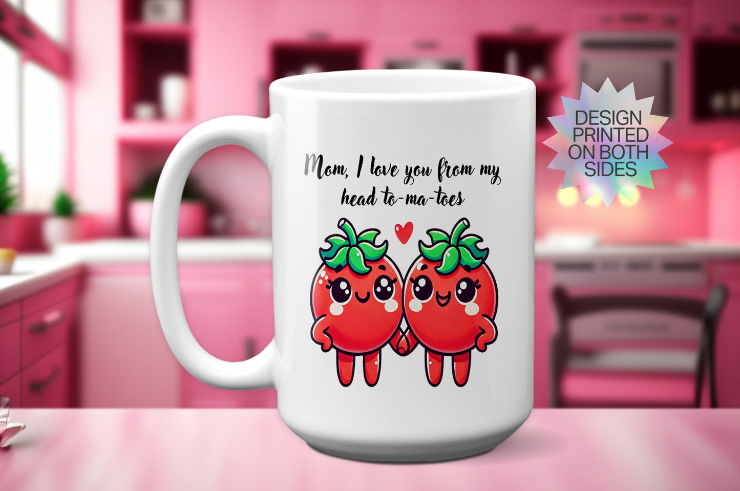 Cute And Punny "I Love You From My Head To-Ma-Toes" Mother's Day Mug
