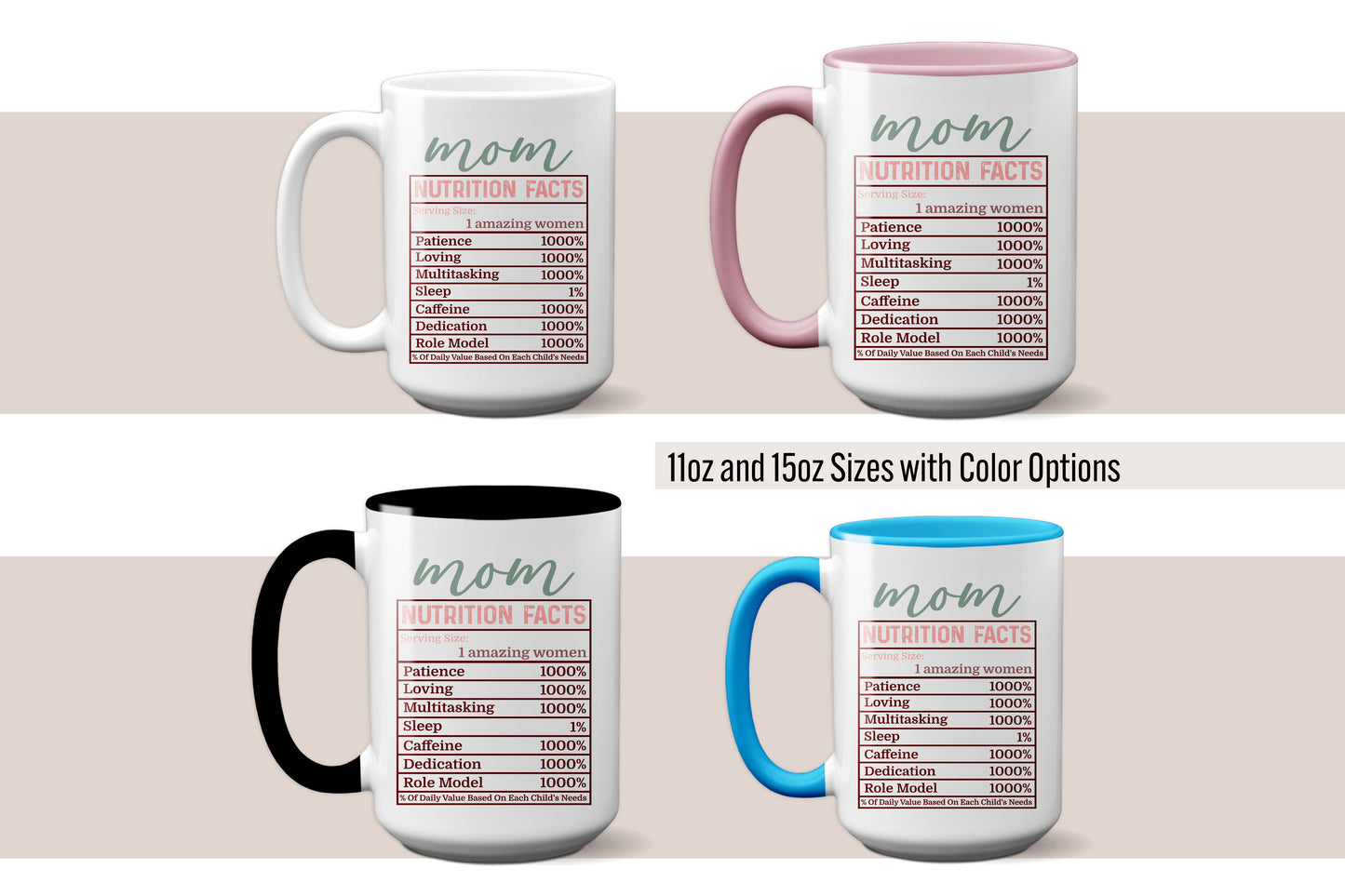 Unique "What A Mom Is Made Of" Mug