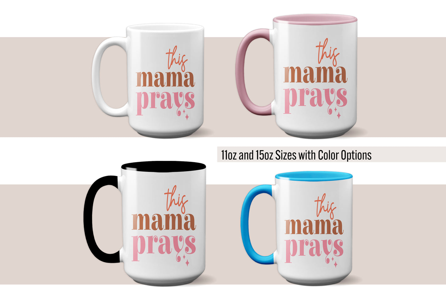 Inspire Her Spirit - "This Mama Prays" Mother's Day Mug