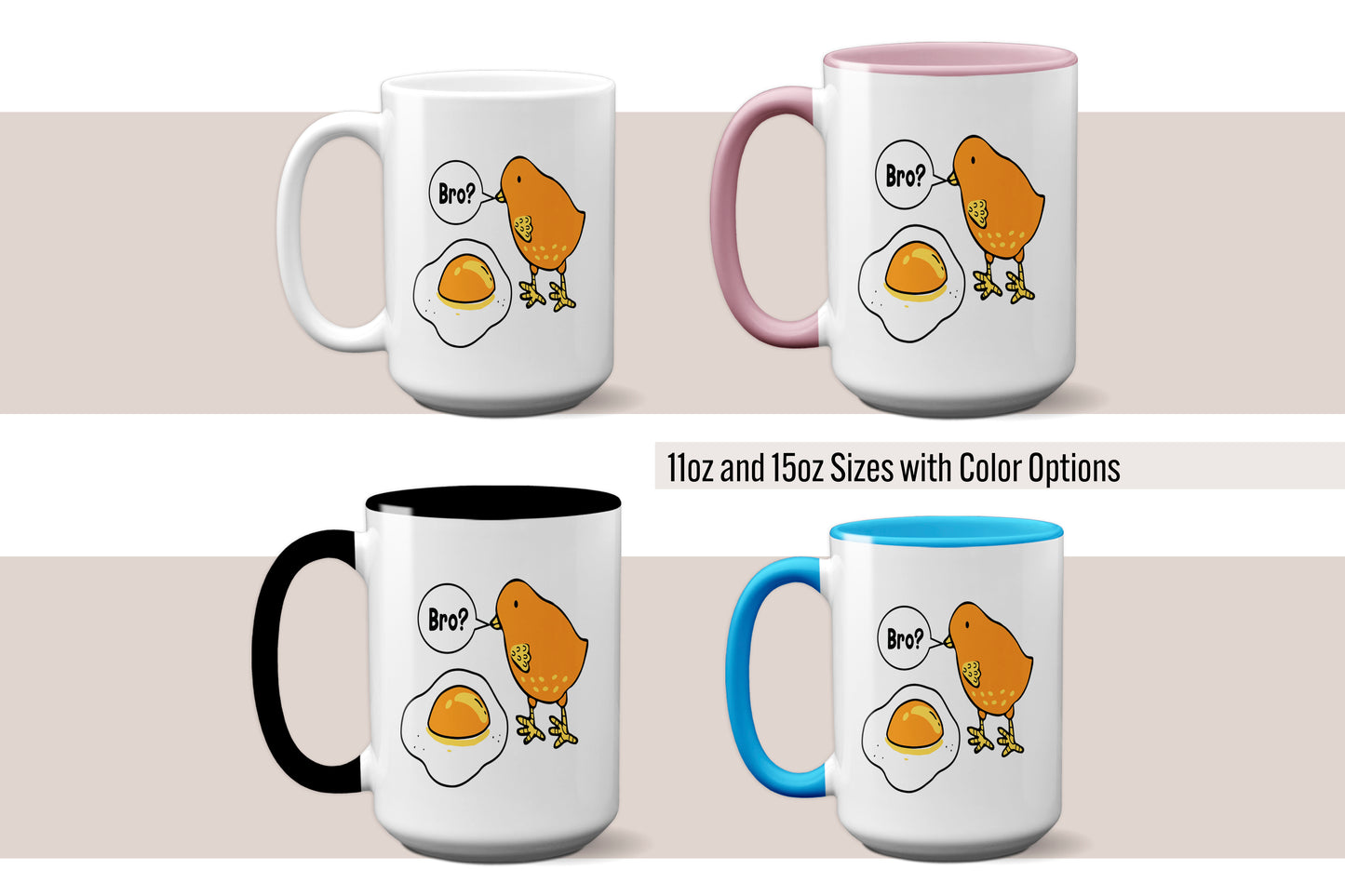 Funny "Cracked Egg" Easter Mug