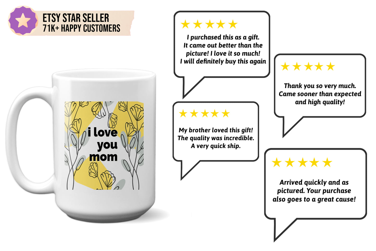 Mother's Day Mug "I Love You Mom"-Heartfelt Present