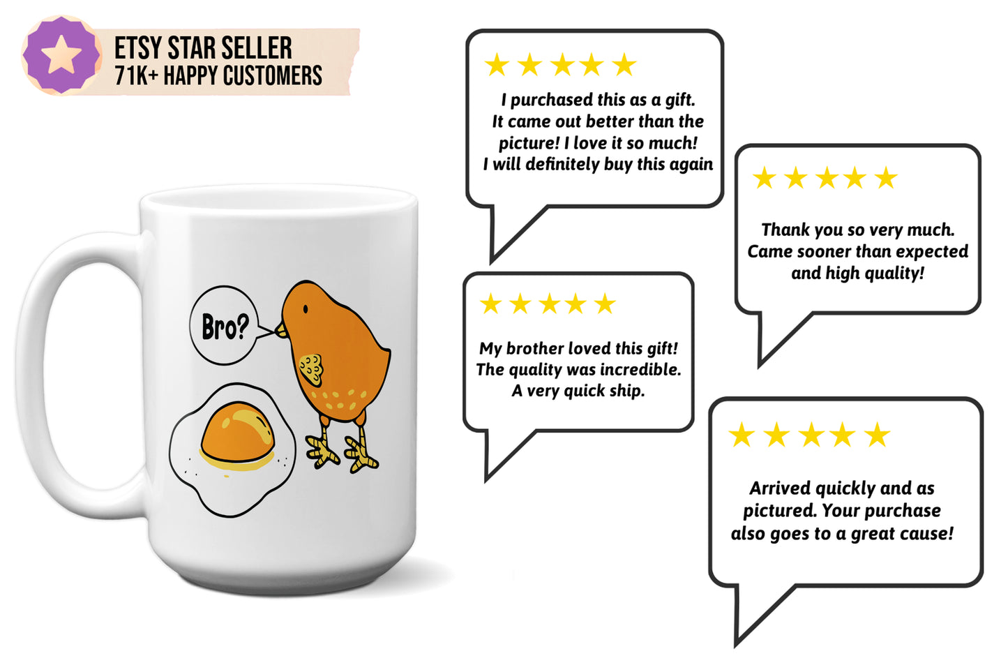 Funny "Cracked Egg" Easter Mug