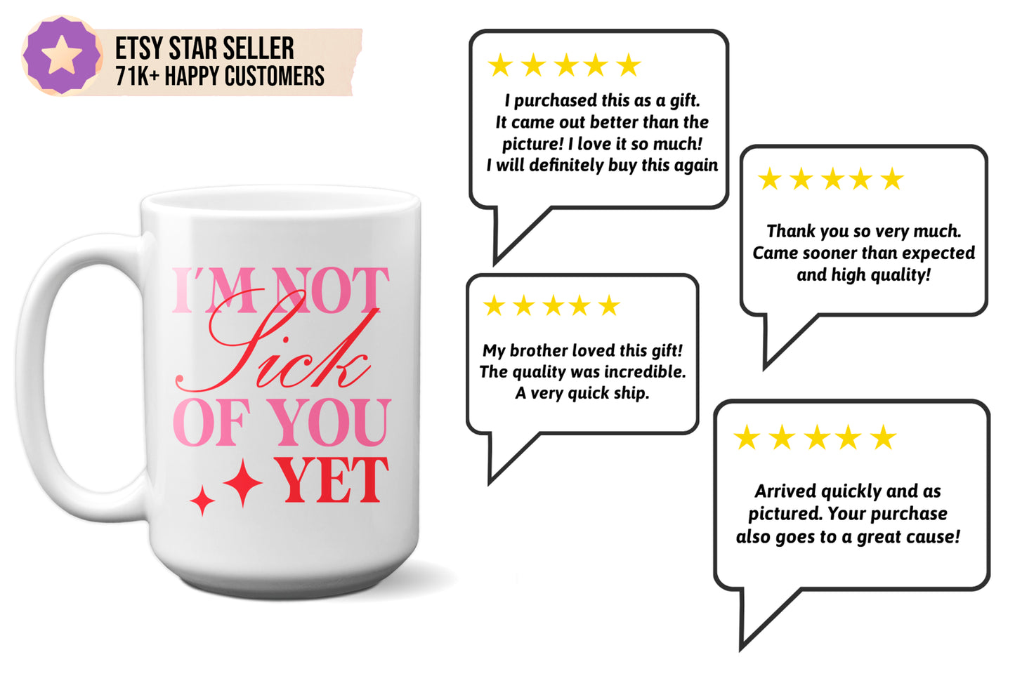 Fun "I’m Not Sick of You Yet" - Valentine’s Day Mug