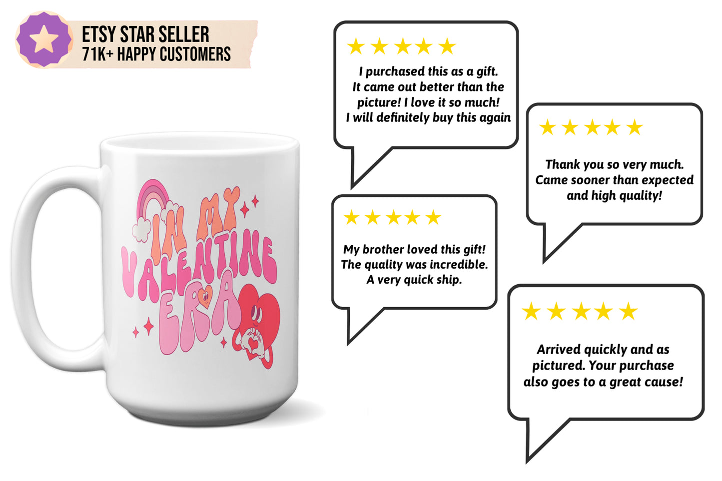 Fun "In My Valentine Era" Romantic Coffee Mug