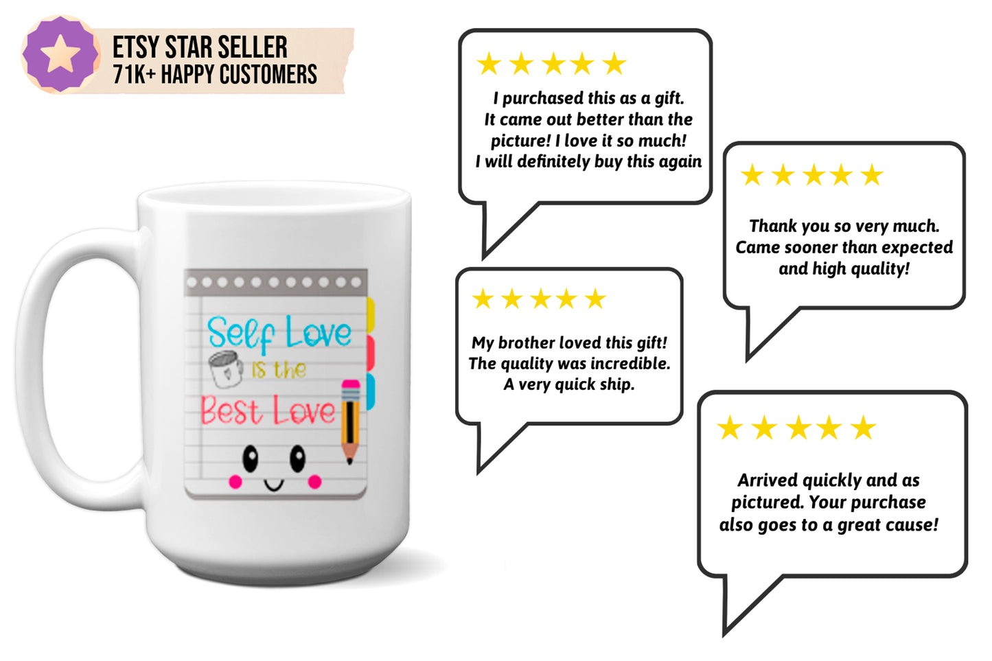 Cute "Self-Love Is the Best Love" Mug