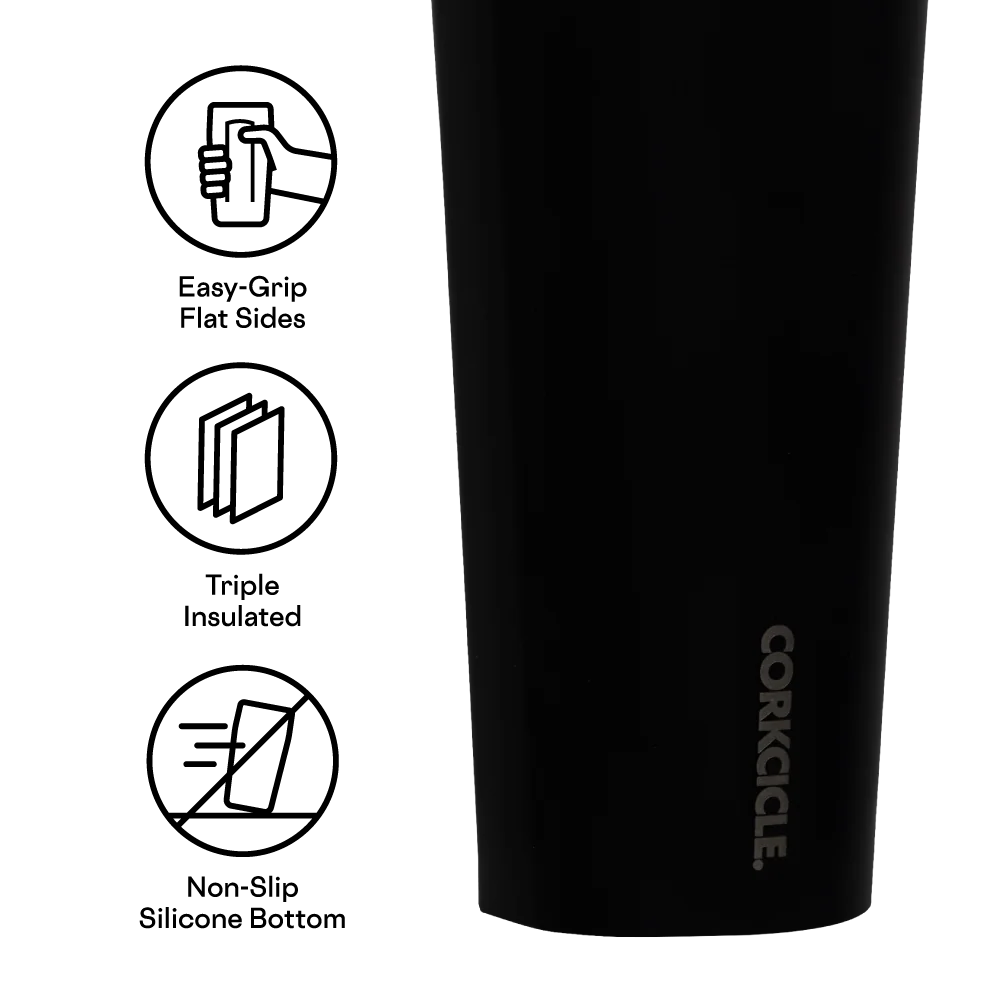 Laser Engraved Corkcicle 24 oz Cold Cup Tumbler with Straw