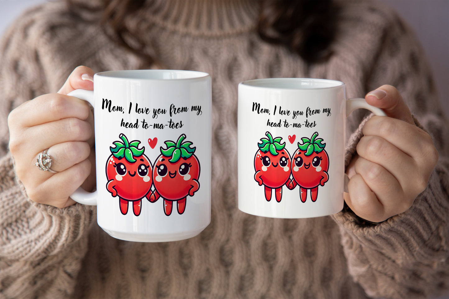 Cute And Punny "I Love You From My Head To-Ma-Toes" Mother's Day Mug