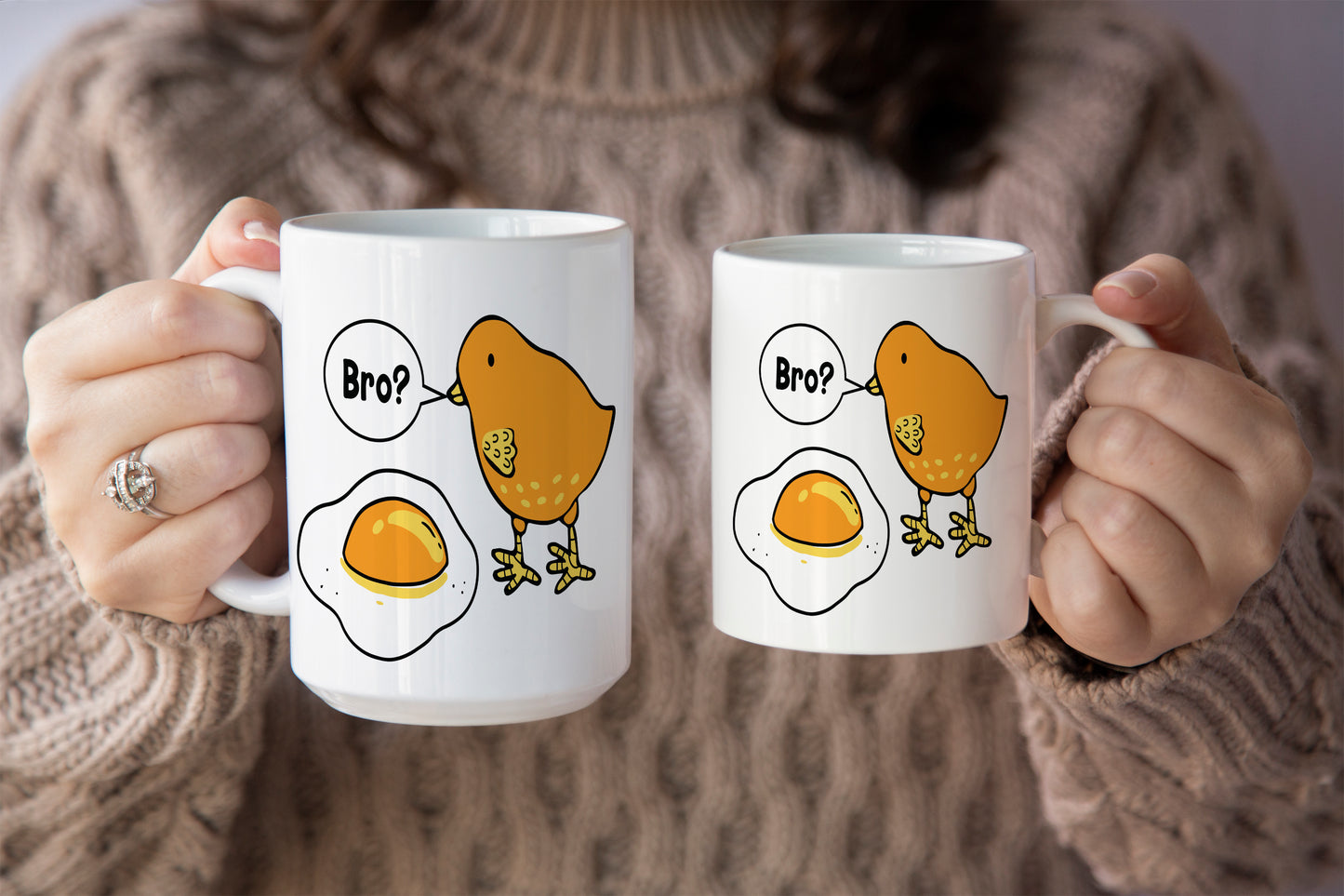 Funny "Cracked Egg" Easter Mug