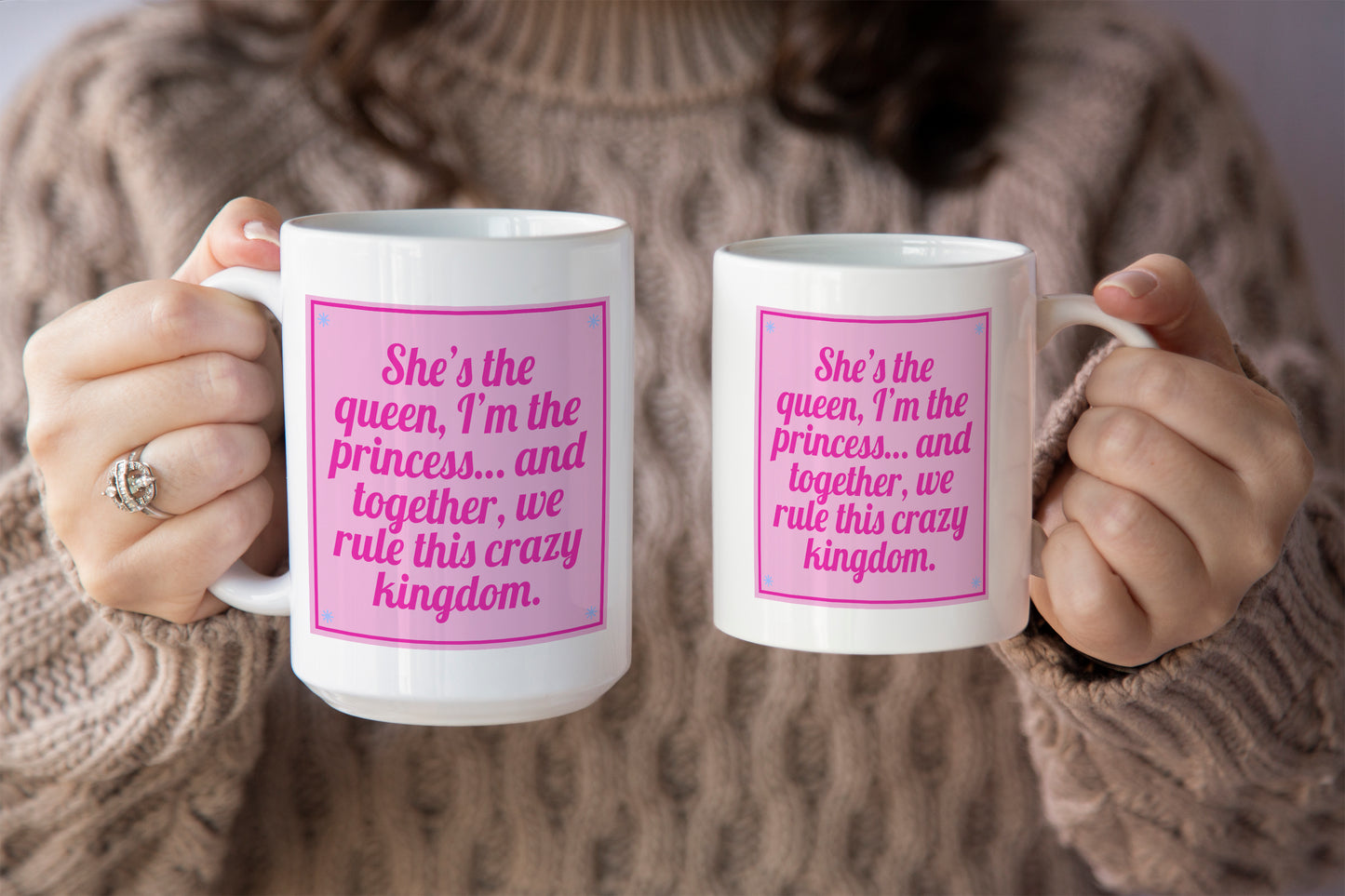 Rule the Kingdom with Our "Queen & Princess" Mother's Day Mug