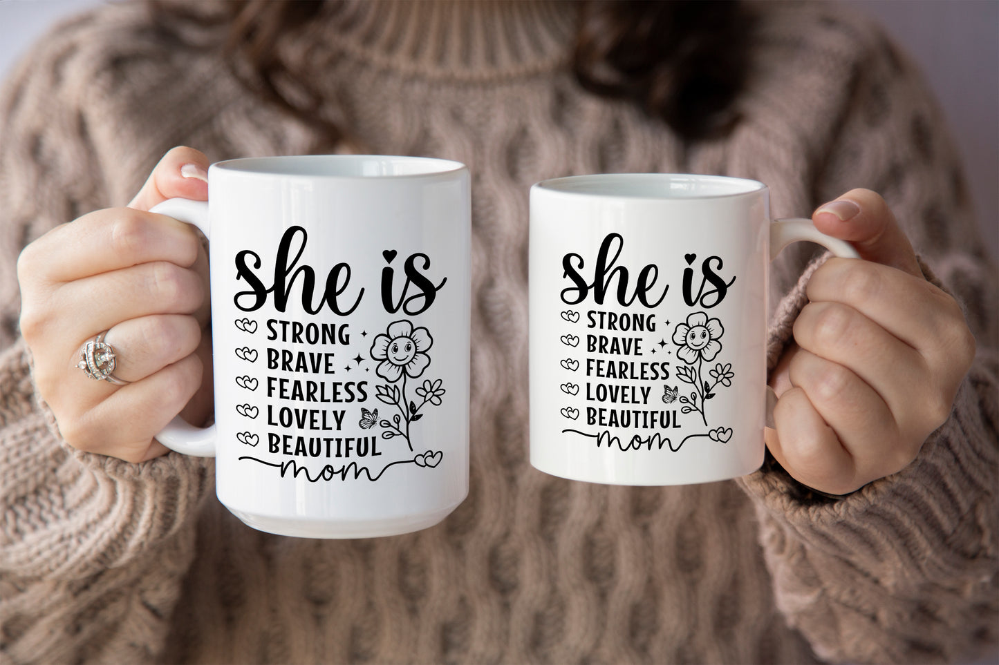 Positive Affirmation "Strong & Fearless" Mug