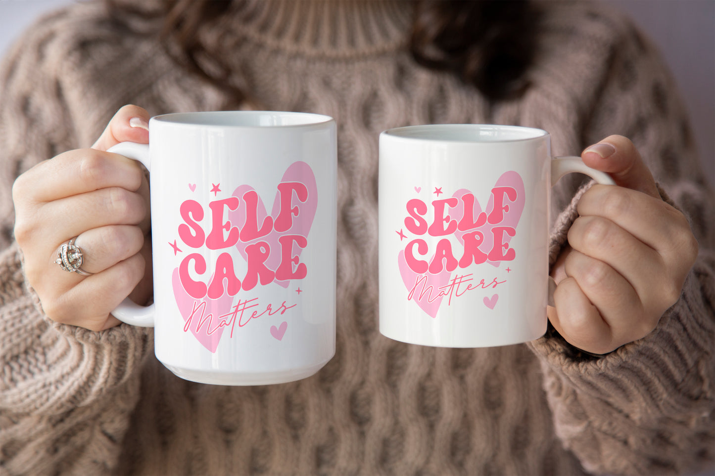 Inspirational "Self-Care Matters" Mug