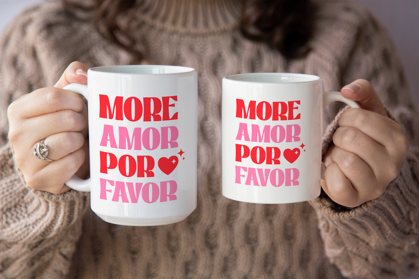Fun "More Amor Por Favor" - Valentine’s Day Mug