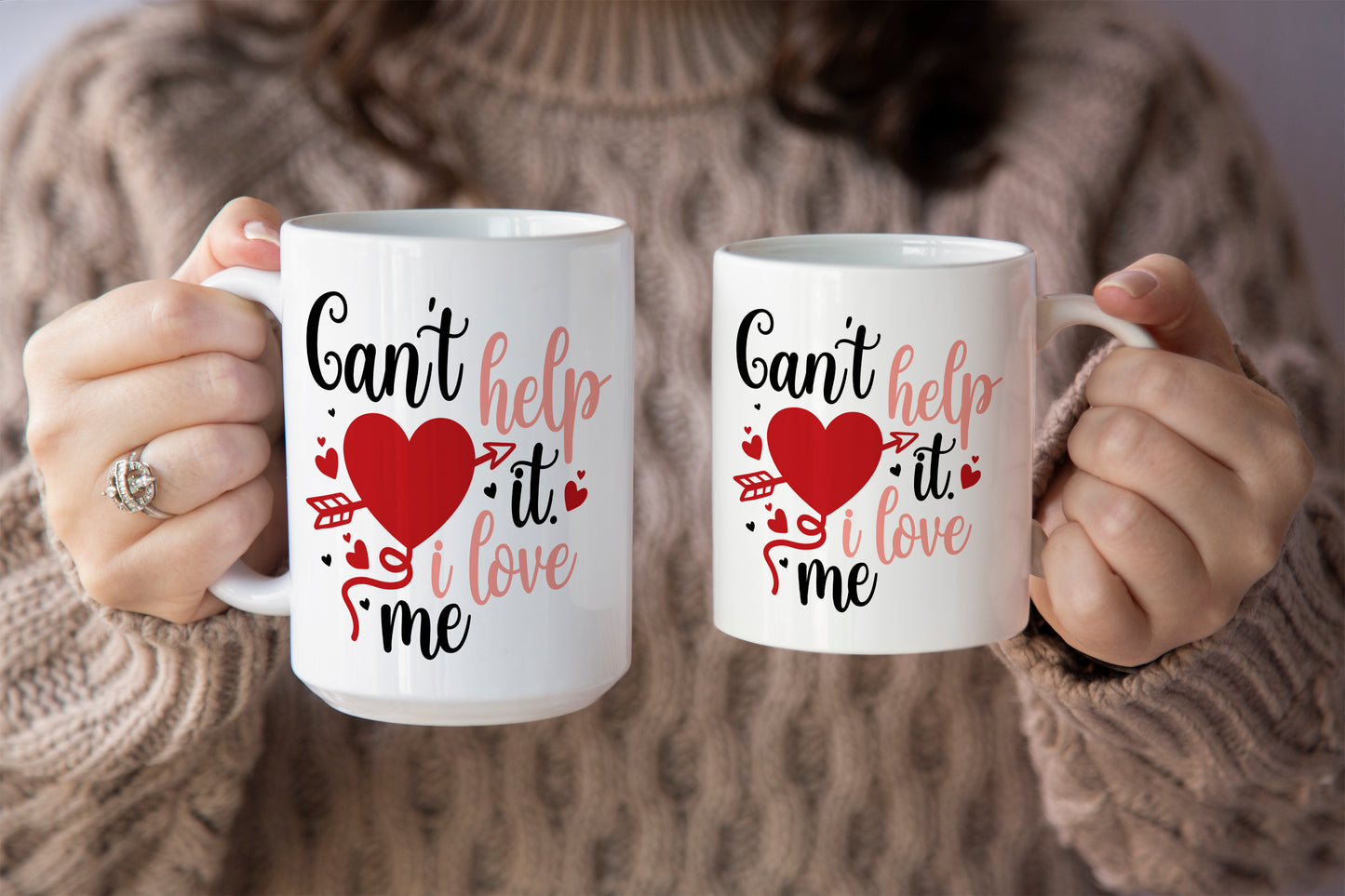 Fun "Can’t Help It, I Love Me" Valentine’s Day Mug