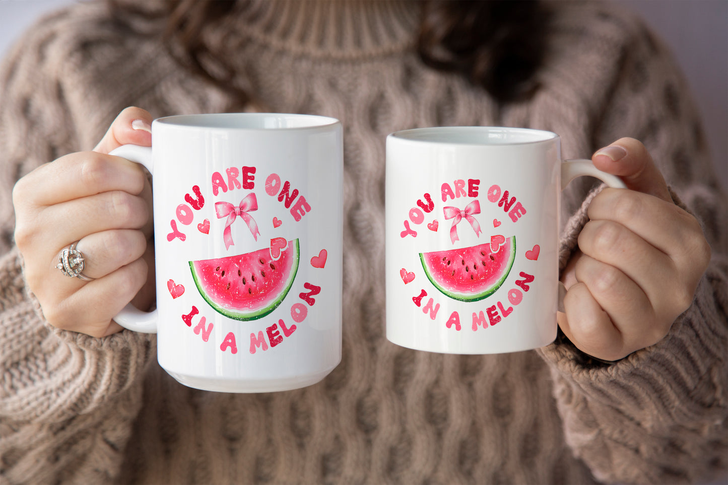 Fun "You Are One in a Melon" - Valentine’s Day Mug