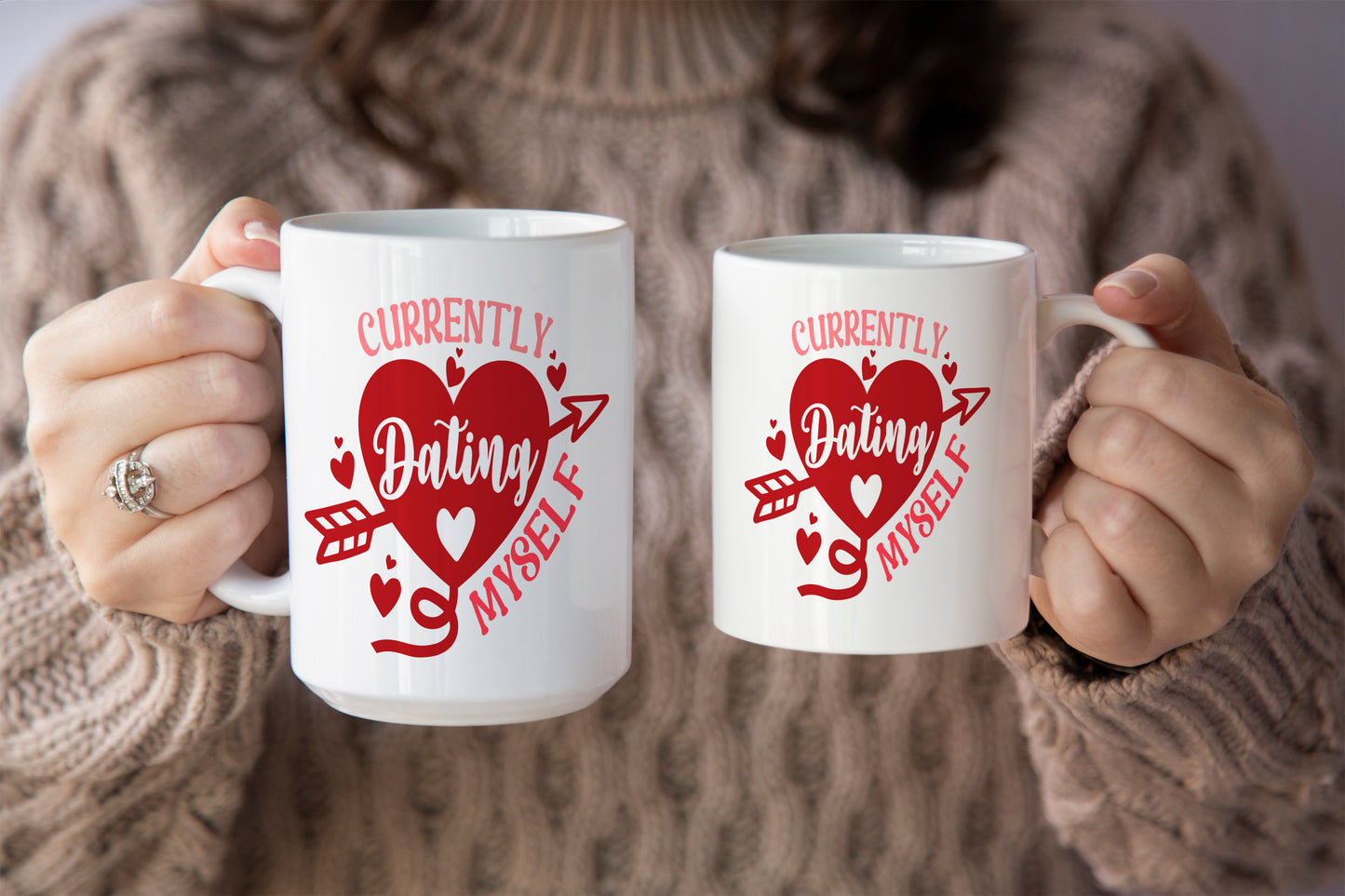 Funny "Currently Dating Myself" Valentine’s Day Mug