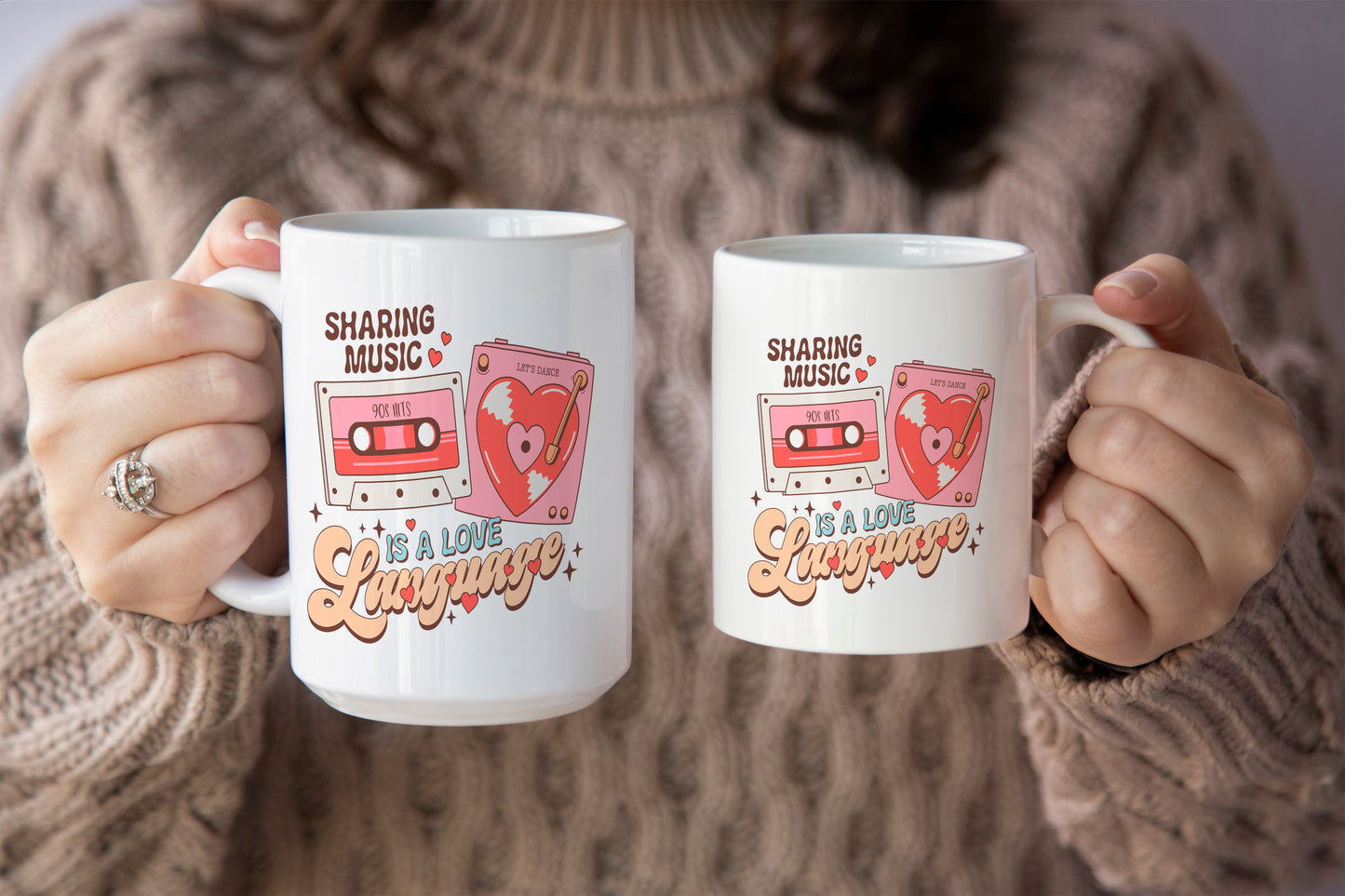 Music Lovers "Sharing Music is a Love Language" Mug