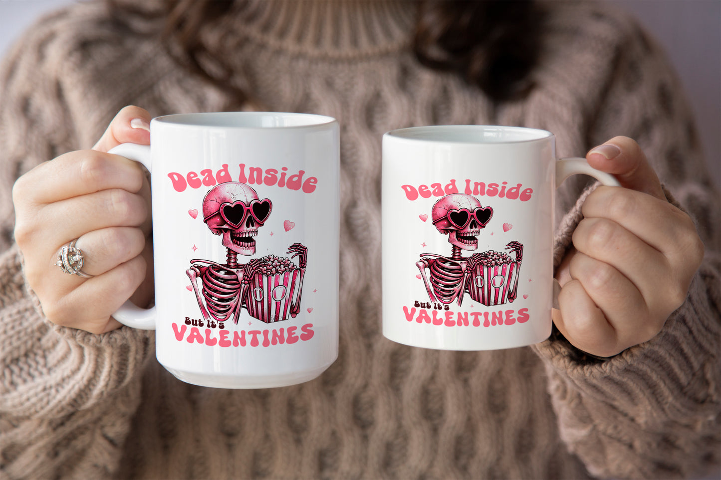 Funny "Dead Inside But It’s Valentine’s" Mug