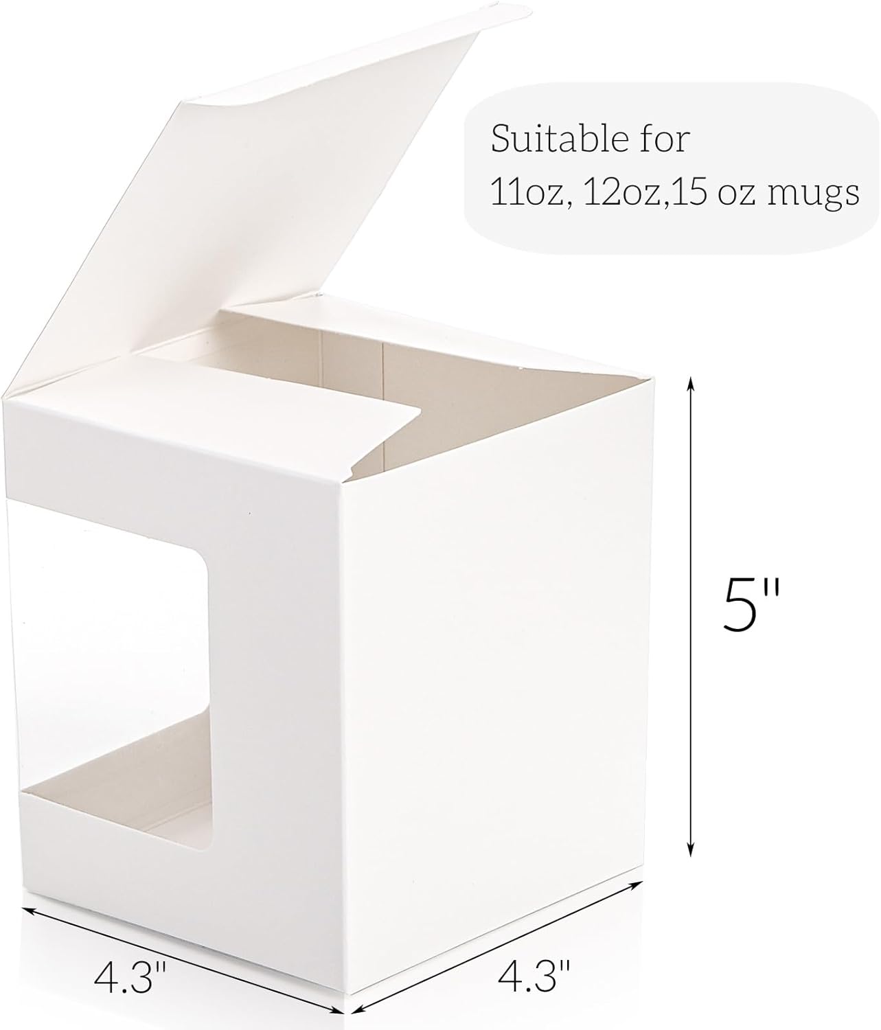 White Box 12-15oz Mug