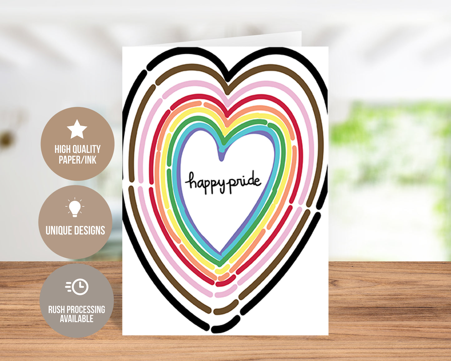 Happy Pride - LGBTQ+ Celebration Greeting Card