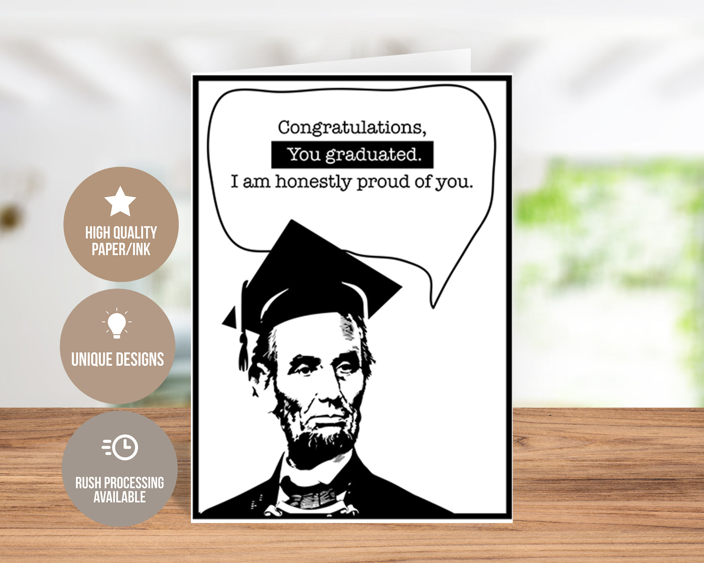I Am Honestly Proud of You Graduation Greeting Card