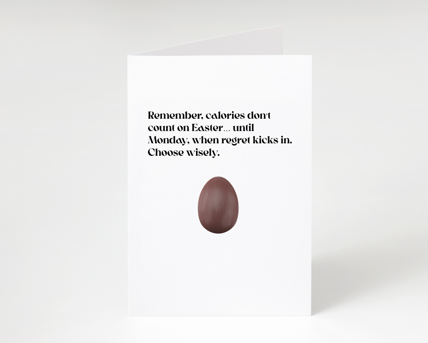 Funny "Calories Don't Count" Easter Card