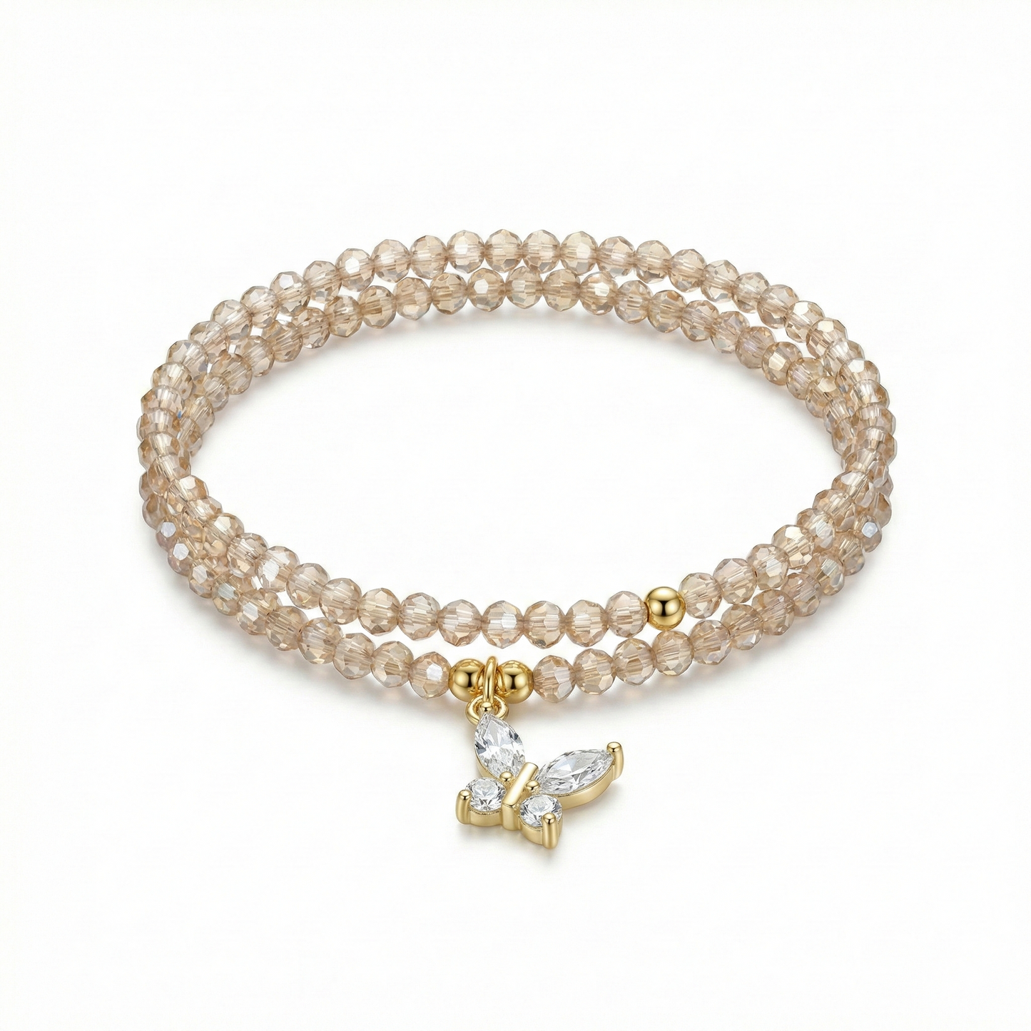 LOR - D2 / Double Strand Crystal Bracelet (2mm)