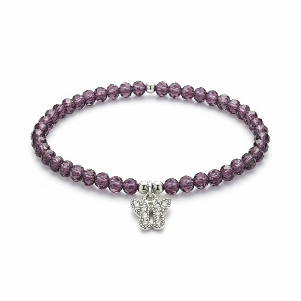 Single Strand Crystal Bracelet (4mm)