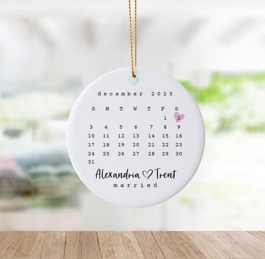 Wedding Ornament-Personalized Anniversary