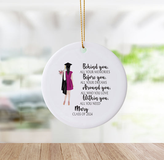Christmas Ornament-Behind You All Your Memories