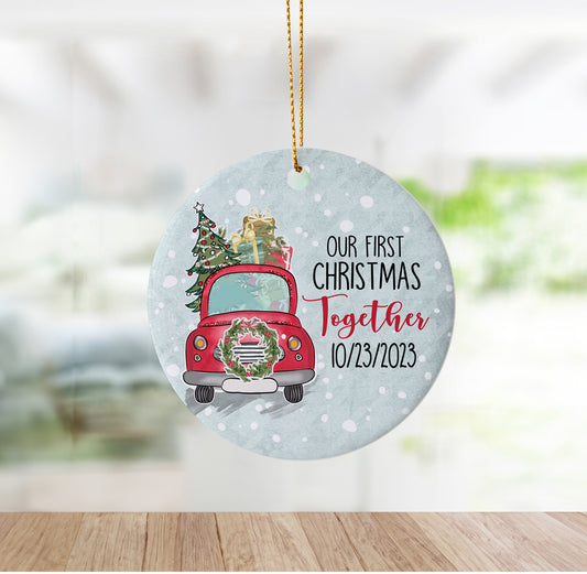 Our First Christmas Together Holiday Ornament