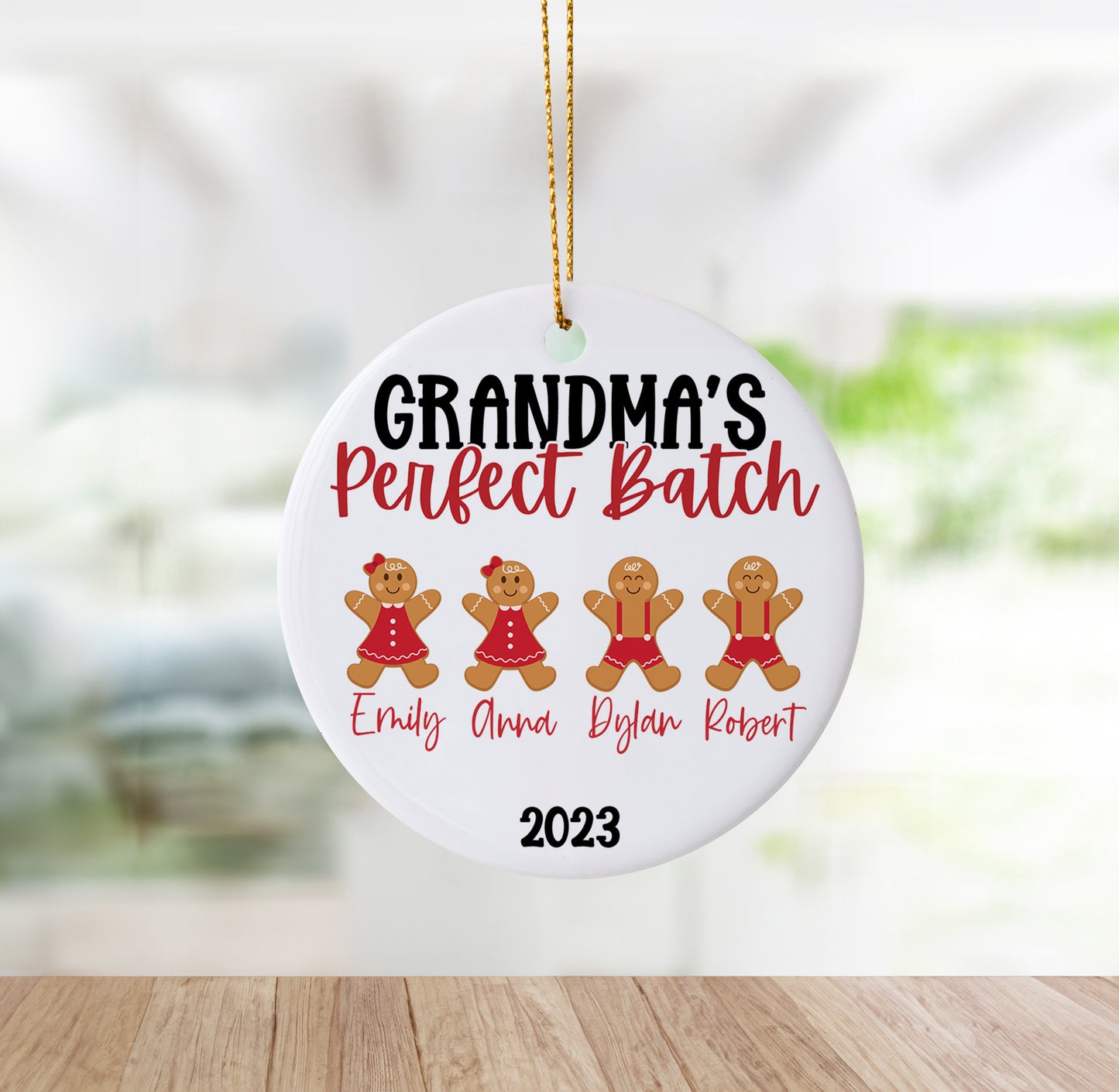 Custom Grandma's Perfect Batch Holiday Ornament