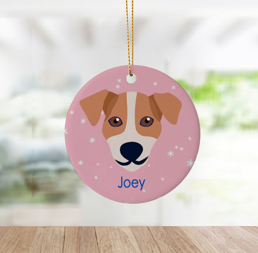Jack Russell Terrier Custom Dog Ornament