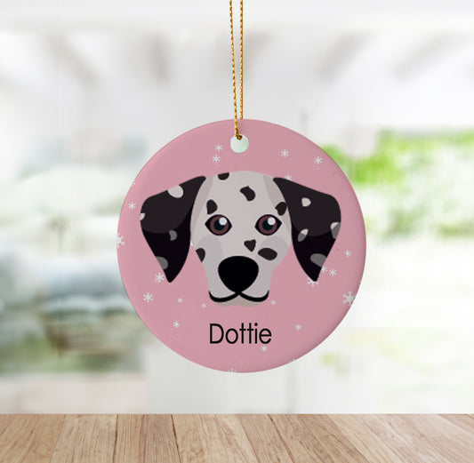 Dalmatian Custom Dog Ornament
