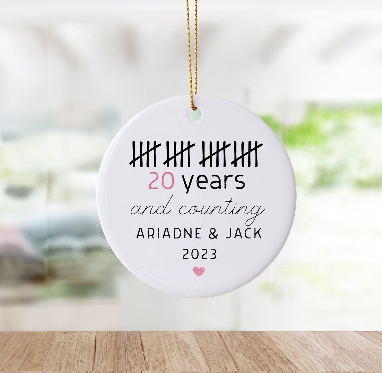 20th Anniversary Ornament