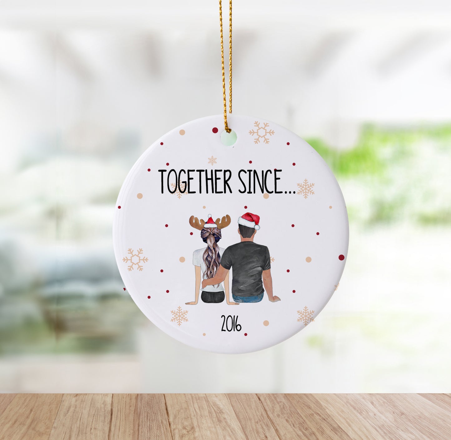 Personalized "Together Since (Year)" Ornament
