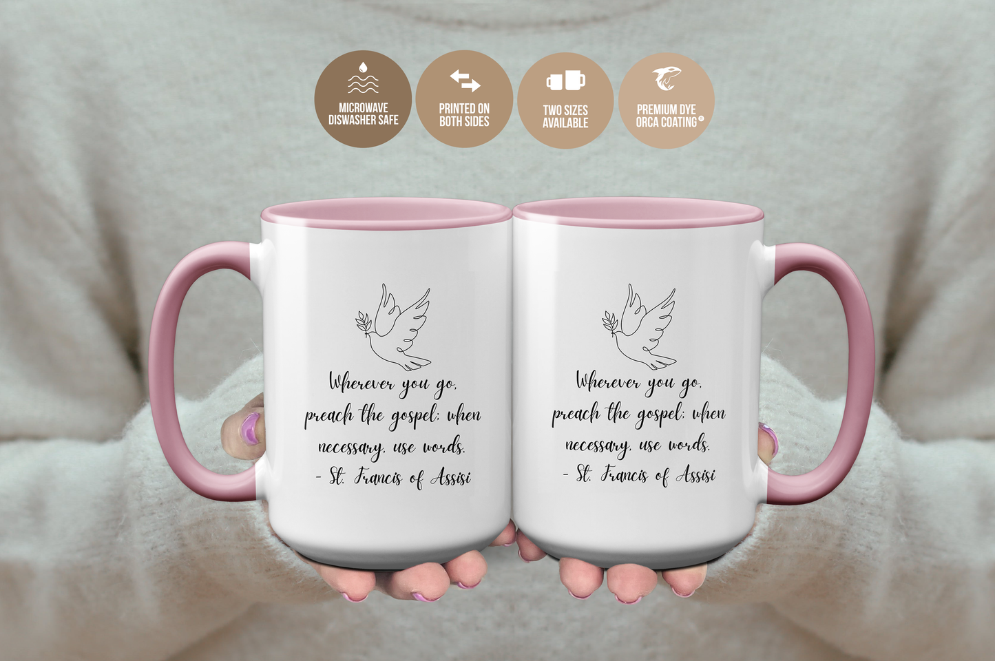 St. Francis Quote Religious Mug