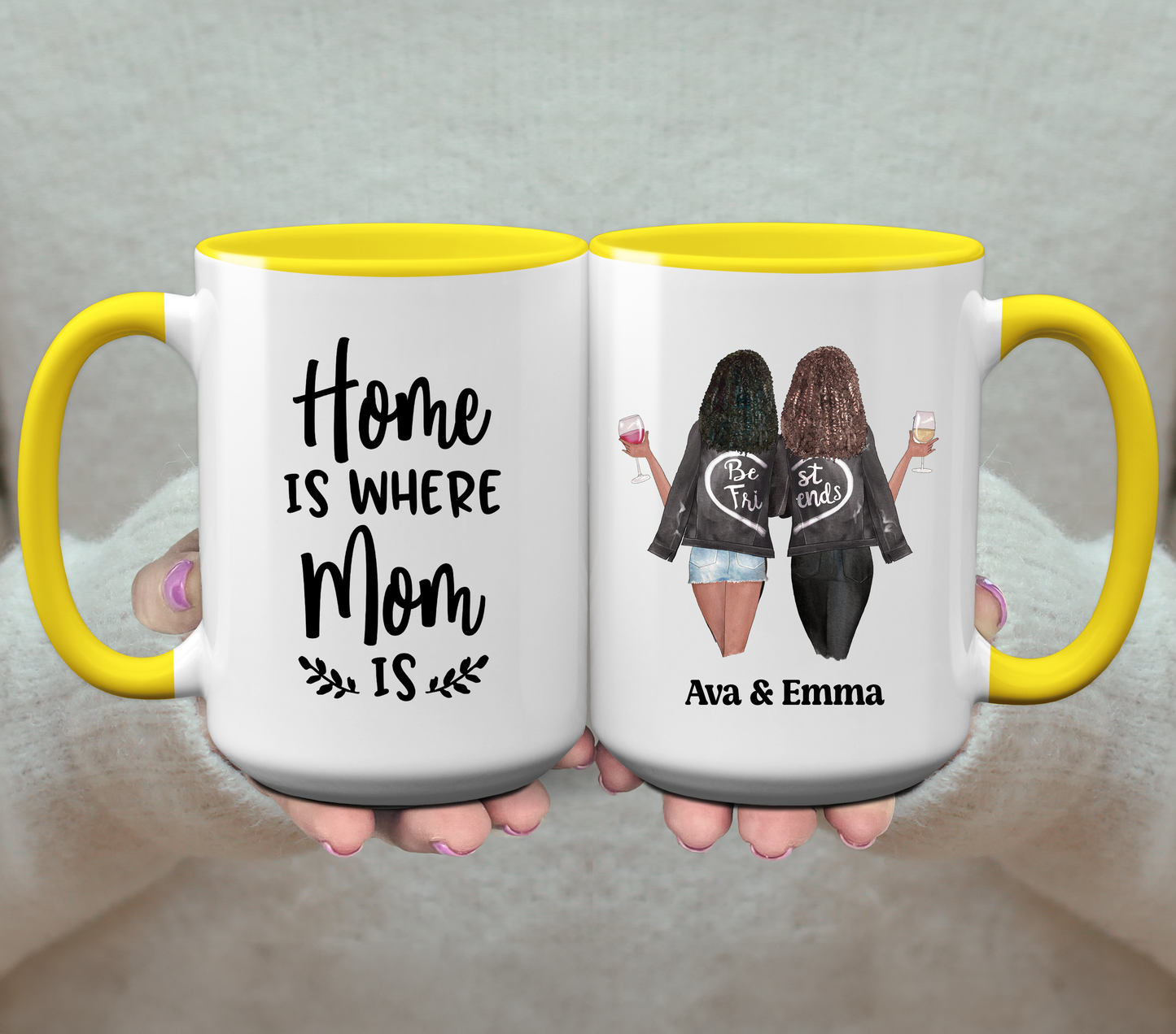 Home Is Where Mom Is - Personalized Coffee Mug