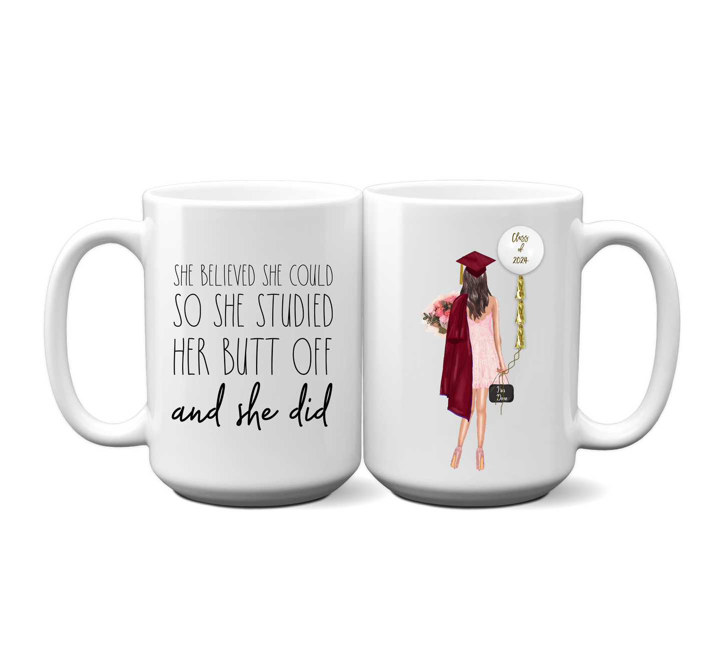 Girl Graduation Mug - Personalized