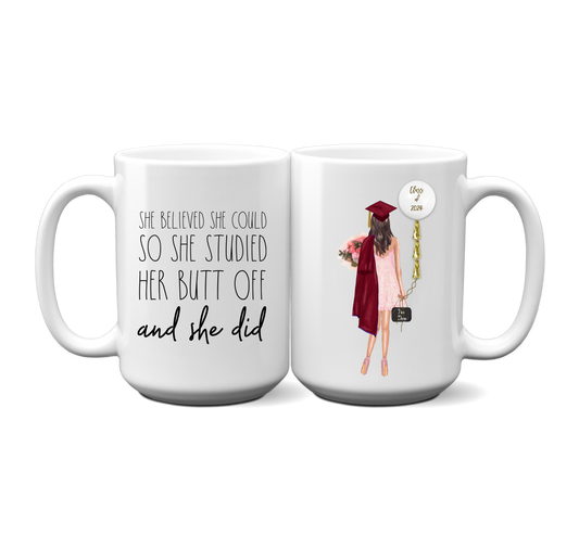 Girl Graduation Mug - Personalized