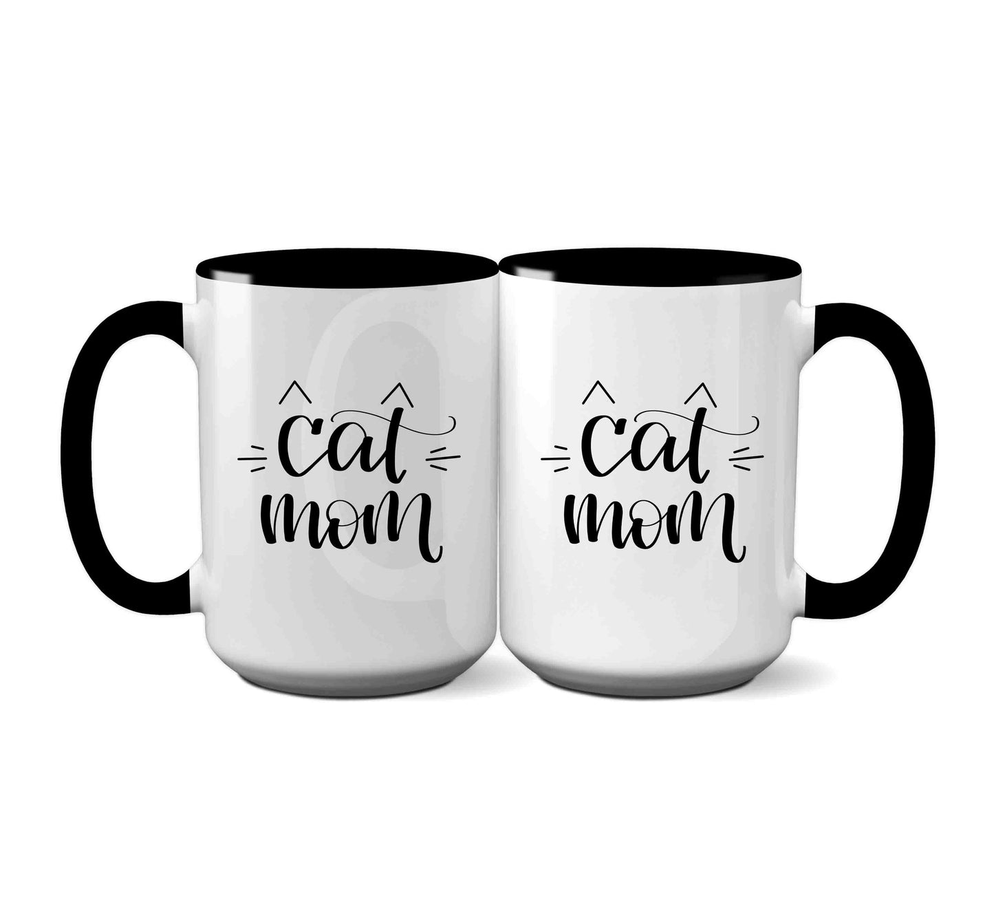 Cat Mom With Cat Ears And Whiskers Mug