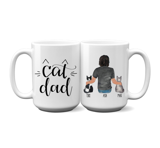 Cat Dad - Personalized Mug