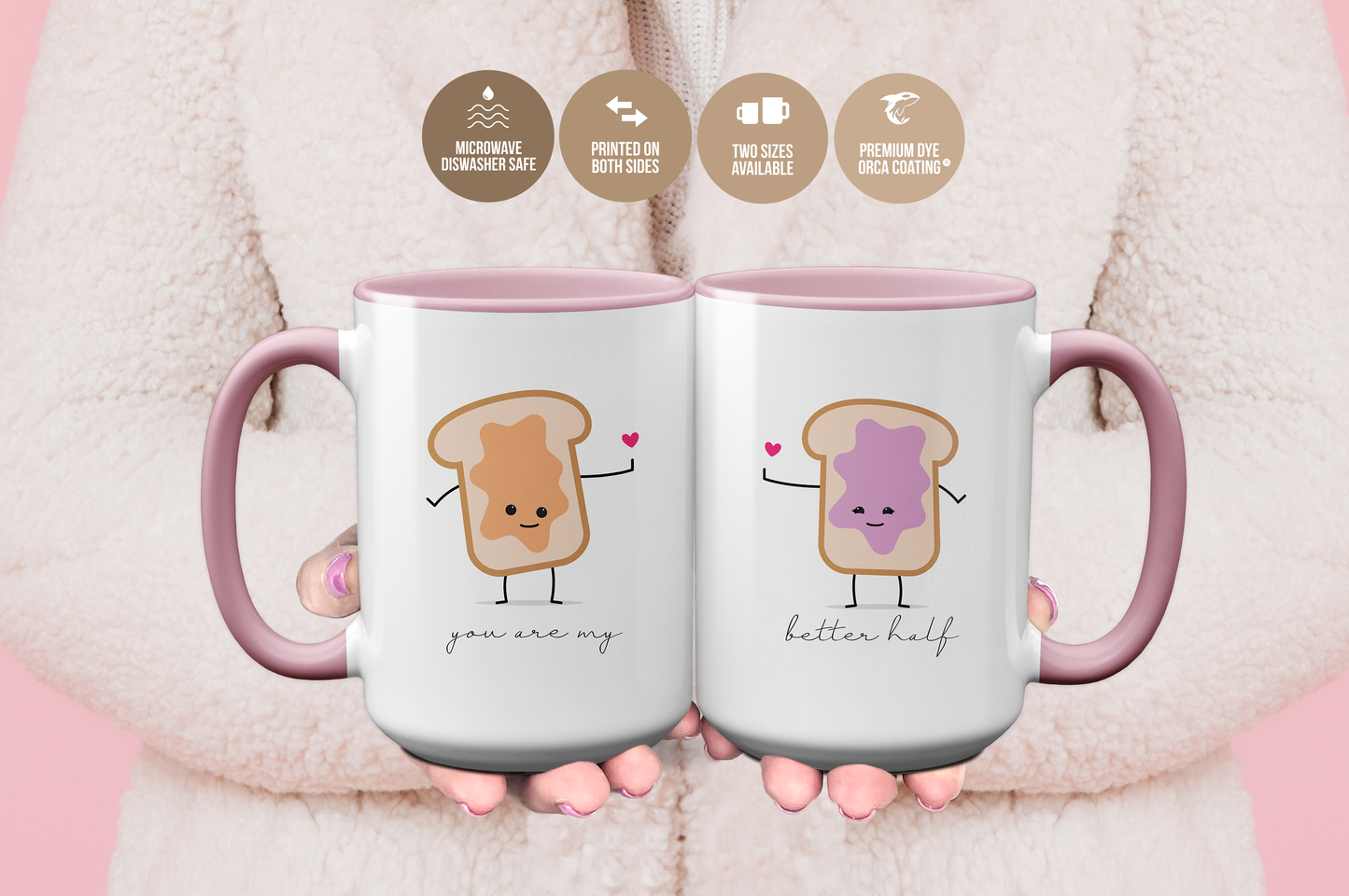 You Are My Better Half Couples Mug Set