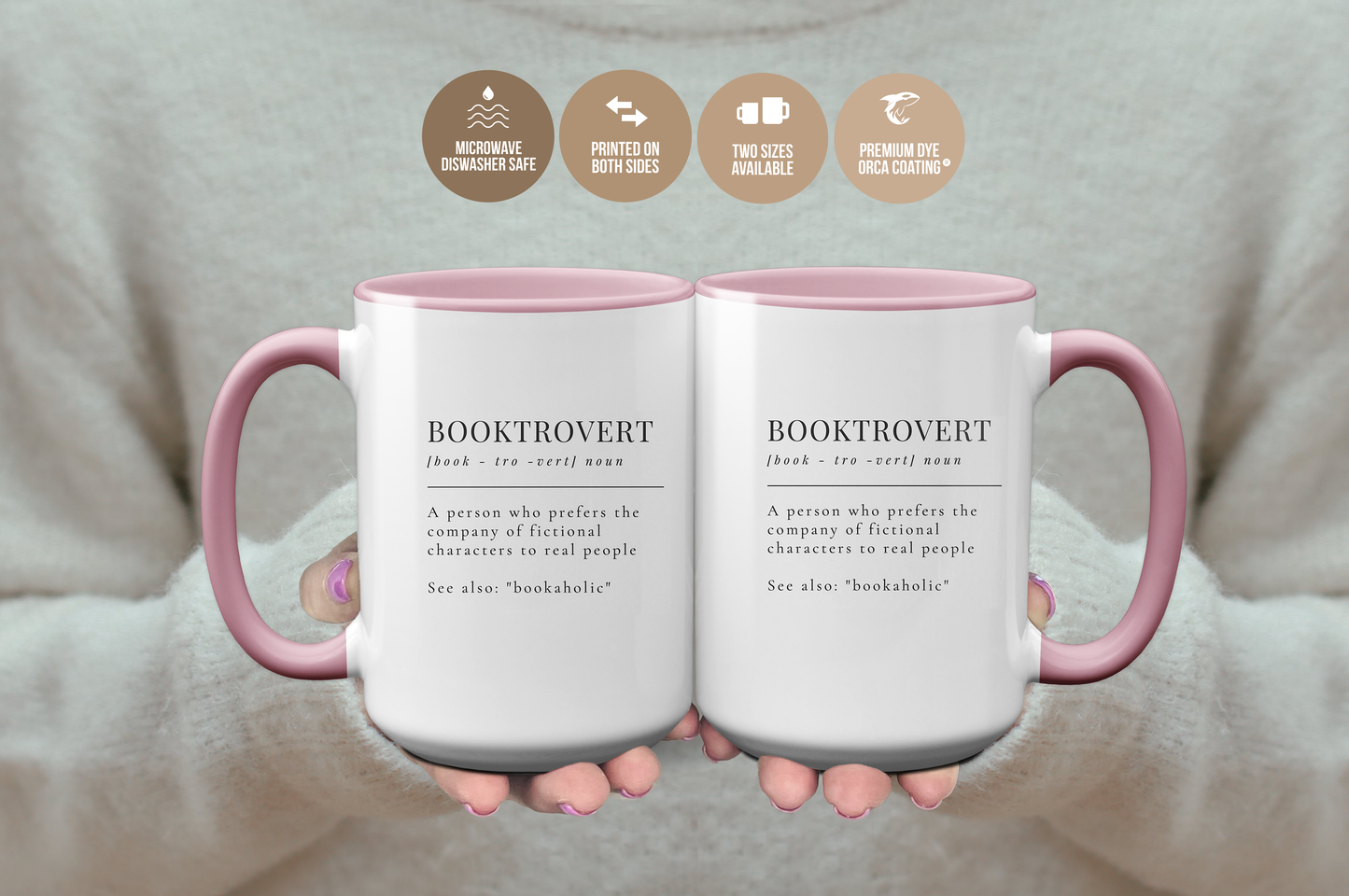 Booktrovert Definition Minimalistic Gift