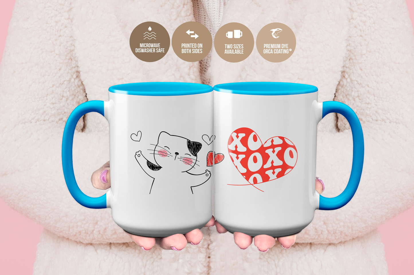 XOXO Kitten Mug Valentine's Day Mug