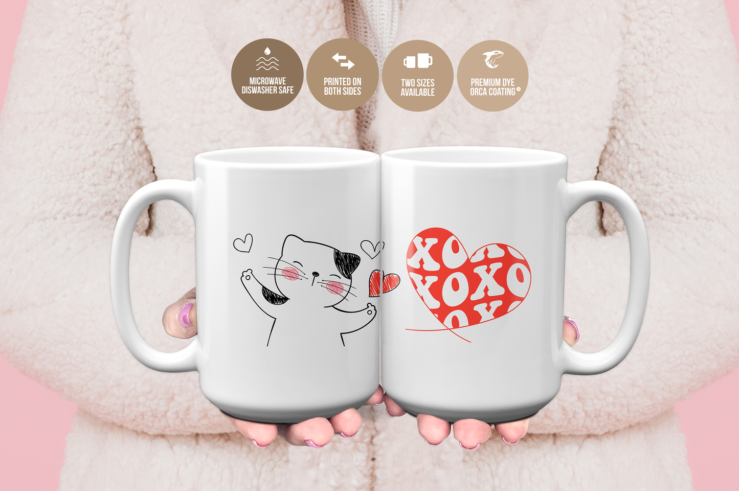 XOXO Kitten Mug Valentine's Day Mug