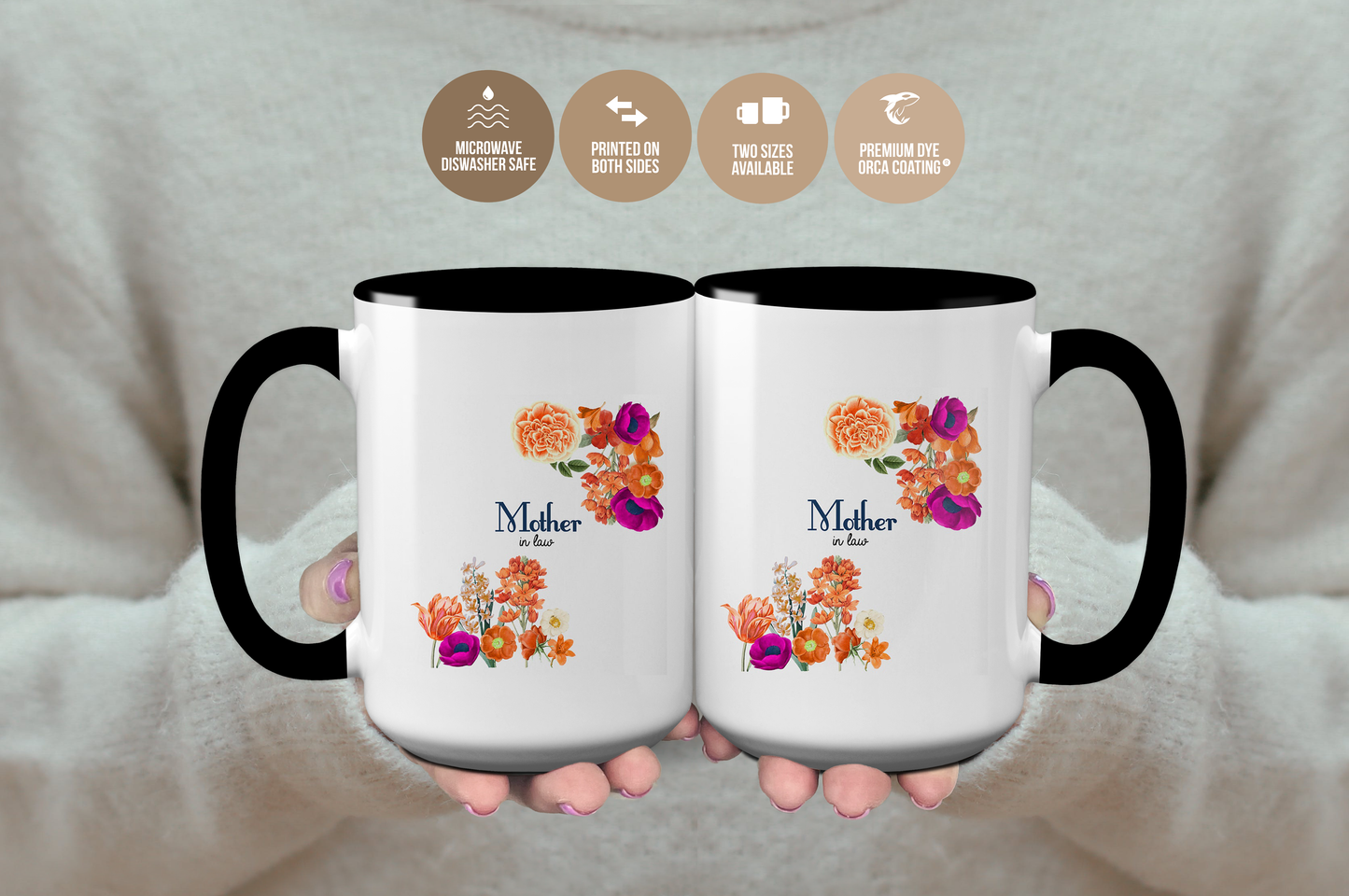 Floral Mother In Law Mug